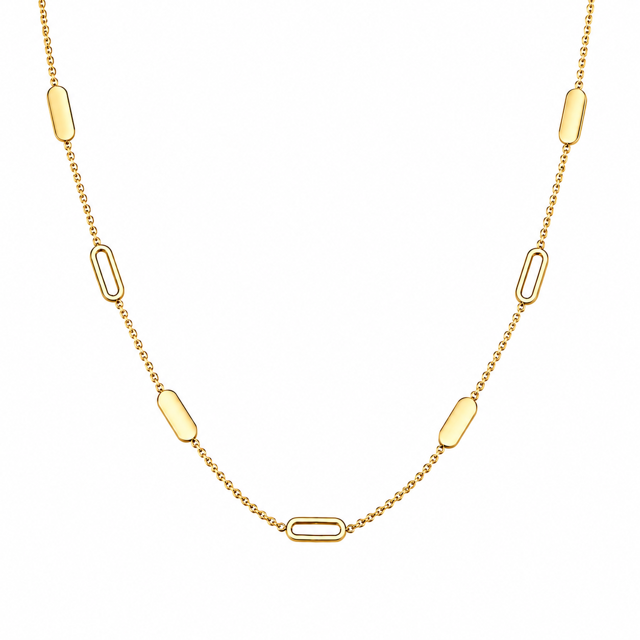 Golden Allure Link Necklace