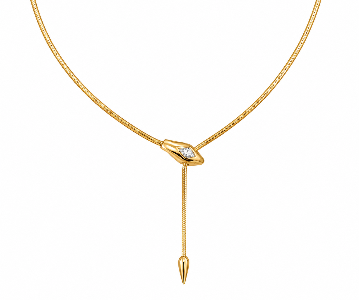 Daisy Allure™Celestial Drop Necklace Elegant Y-necklace design  Sparkling crystal accents Lightweight and comfortable for everyday wear
